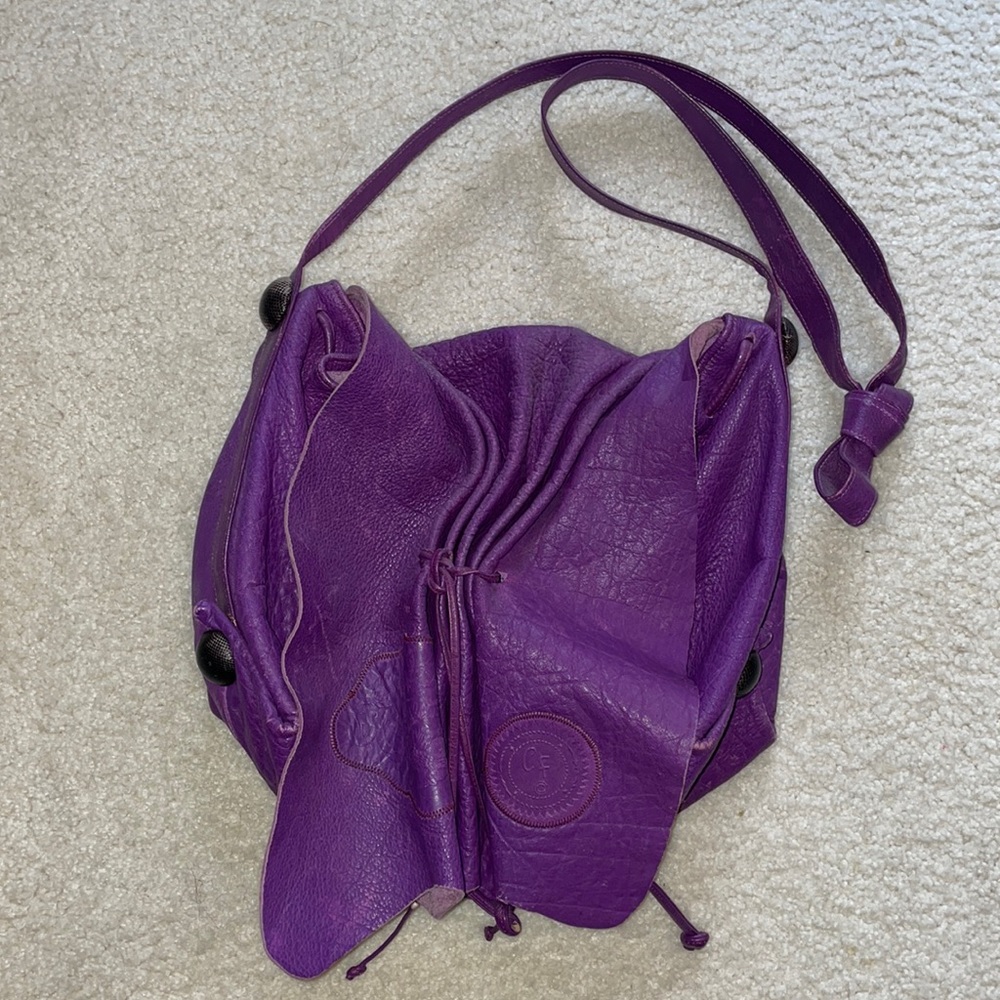 Authentic vintage Carlos Falchi purple purse